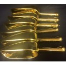Gold Plastic Candy Scooper Set Party Supplies 6 Ct - All Occasions Weddings Birthdays